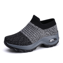 Amazon Hot Selling Air Cushion Sock Sneaker Slip on Women's Walking Shoes Lady Girls Modern Sneakers Platform Loafers